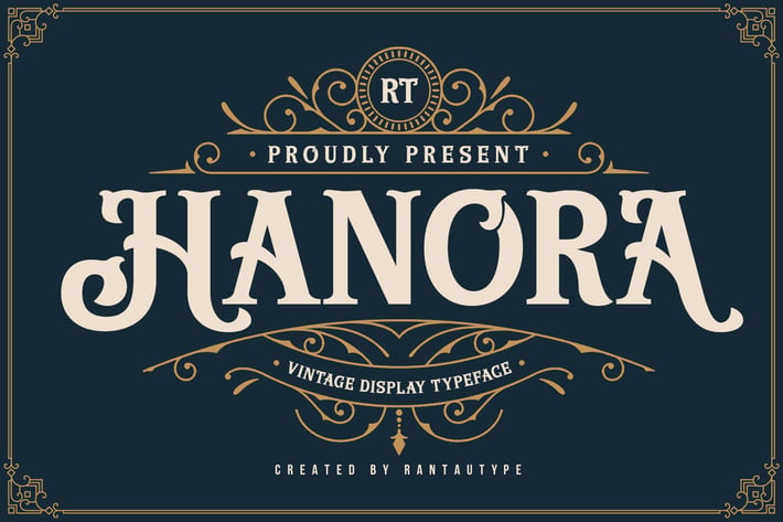 Hanora Vintage Font