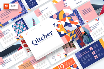 Qitcher - Color Geometry Powerpoint Template
