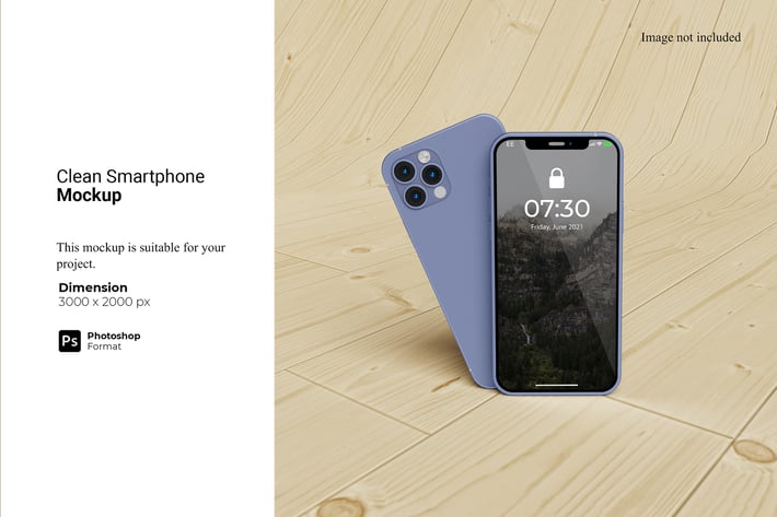 Standing Smartphone Mockup
