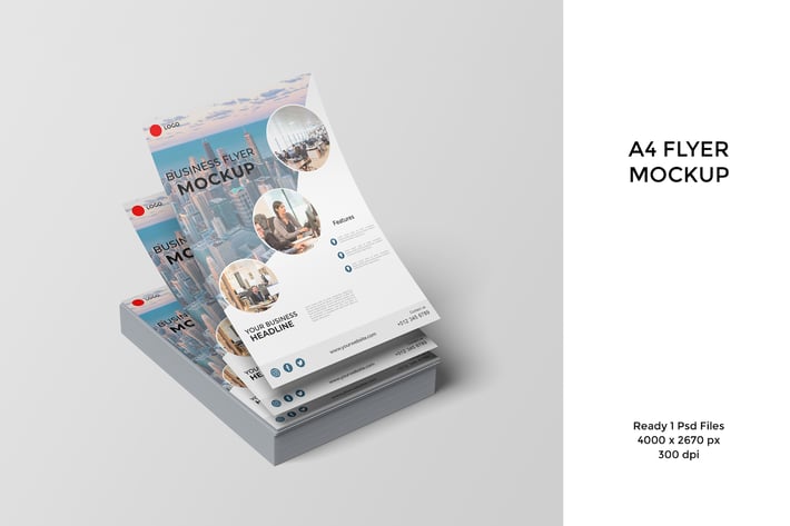 A4 Flyer/ Poster Mockup V.3