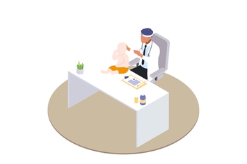 Physician Concept Isometric Illustration