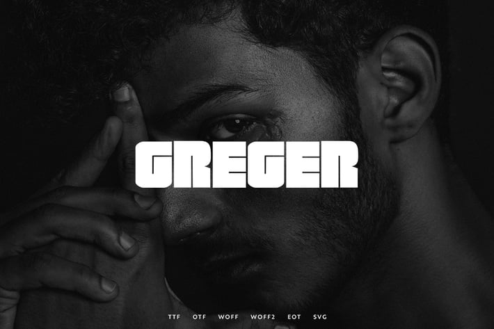 Greger - Display Typeface + WebFonts