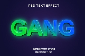 Gradient glow text effect