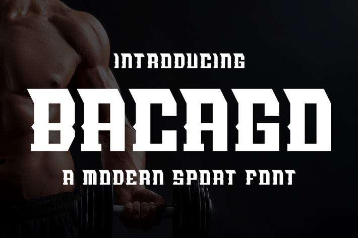 Bacago - Modern Sport Font