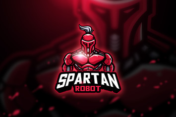 Spartan robot - Mascot & Esport Logo