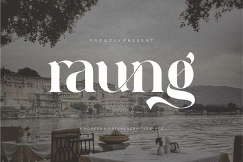 Raung Modern Serif Typeface