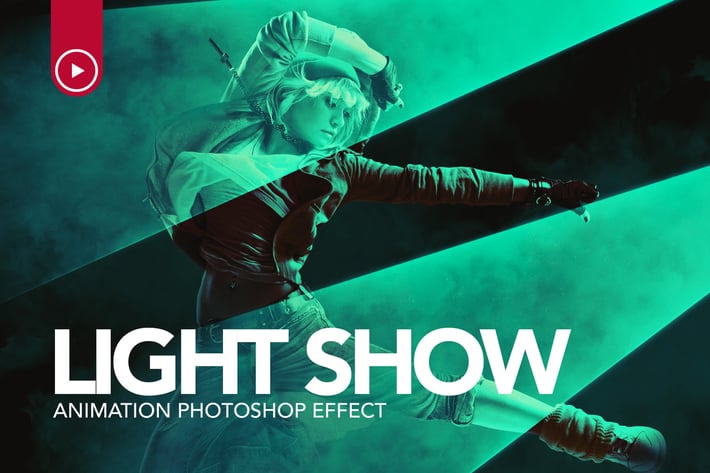 Light Show Animation Photoshop Action