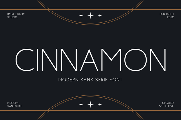 Cinnamon - Advertisement Font