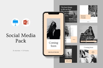 Instagram Powerpoint and Keynote Template