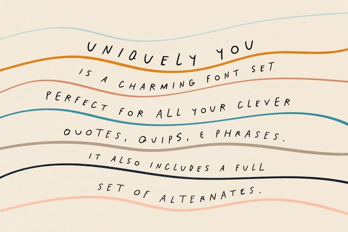 Uniquely You Font