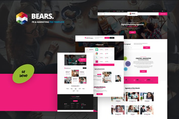 Bear's - Pr & Marketing PSD Template