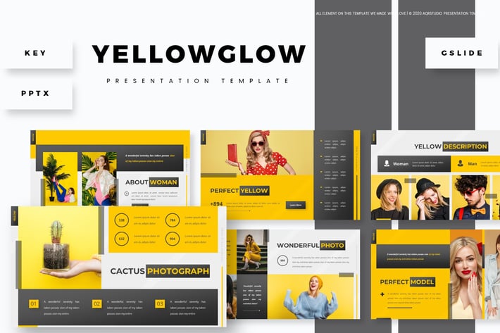 Yellow Glow - Presentation Template