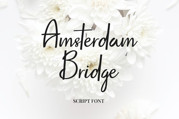 Amsterdam Bridge Handwritten Script