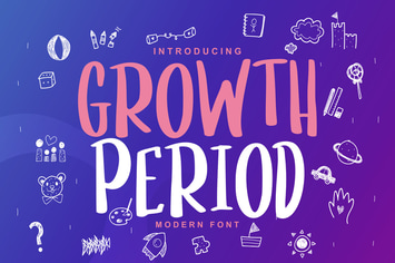 Growth Period | Kids Modern Font
