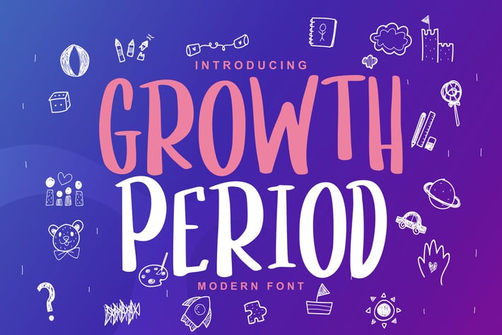 Growth Period | Kids Modern Font