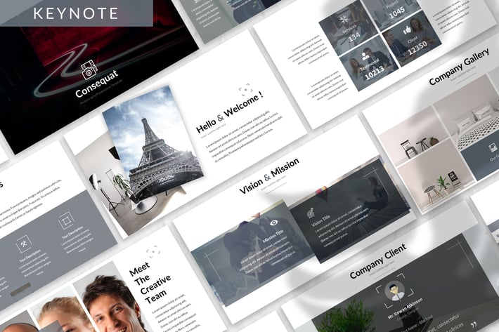 Consequat - Photograph Keynote Template