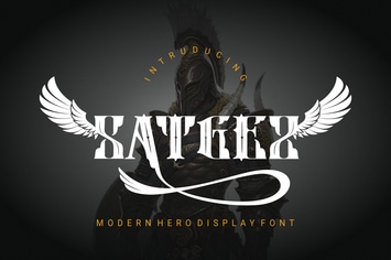 SATGEZ - Mdern Hero Display Font