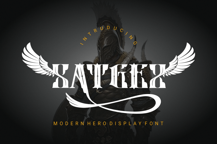 SATGEZ - Mdern Hero Display Font