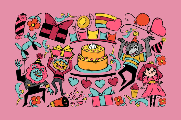 Party Wild Doodles