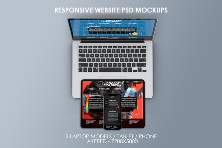 Responsive Website PSD Mock-ups