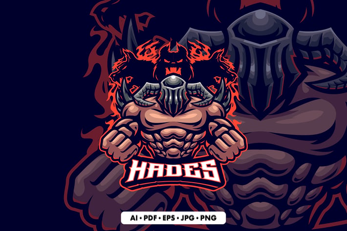 Hades Mascot logo Template