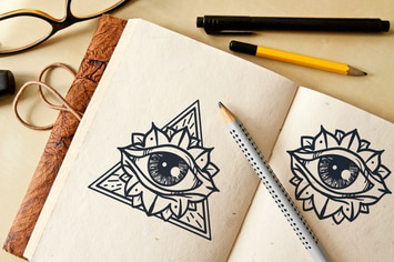 All Seeing Eye in Triangle