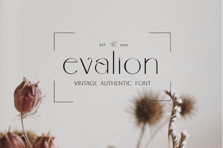 Evalion - Vintage Font