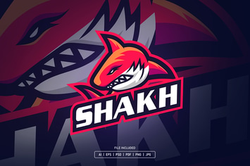Red shark esport logo