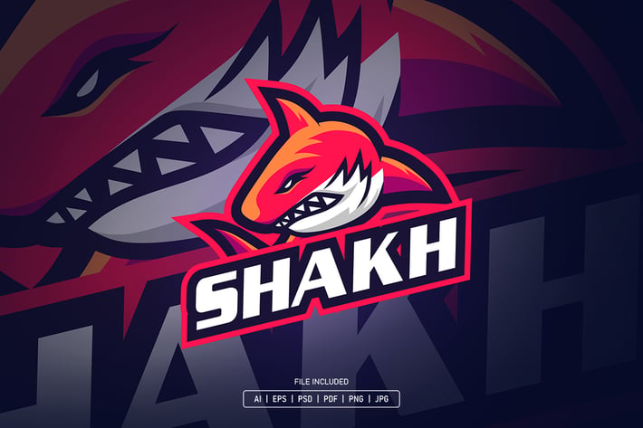 Red shark esport logo