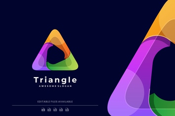 Triangle Gradient Colorful Logo