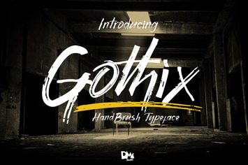 Gothix - Hand Brush Typeface