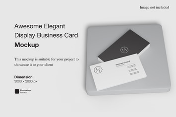 Awesome Elegant Display Business Card Mockup