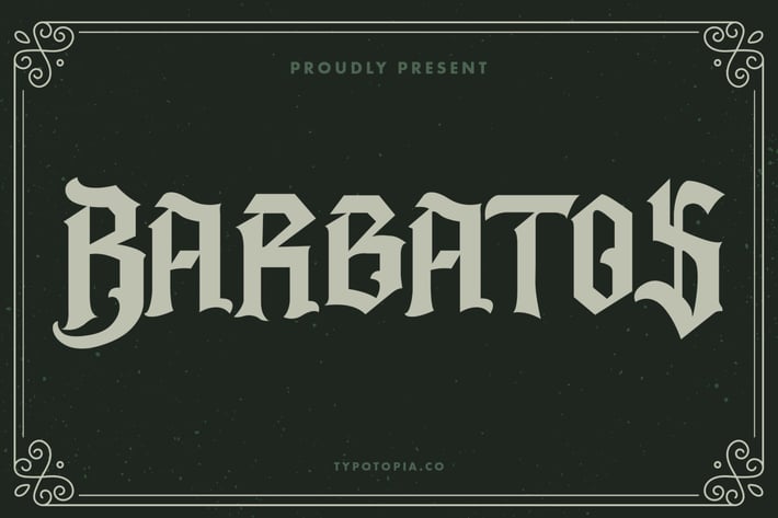Barbatos Modern Blackletter Font