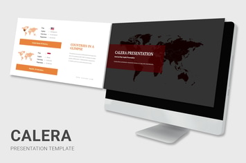 Calera - America Continent Map Powerpoint