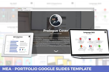Mea - Portfolio Google Slides Template