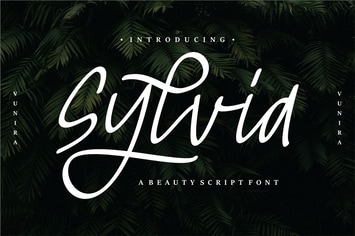 Sylvia | Beauty Script Font