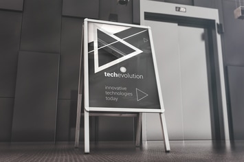 Office Hall Advertising Mockup