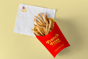 French Fries Packaging Mockup