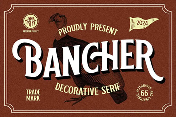 Bancher - Vintage Typeface