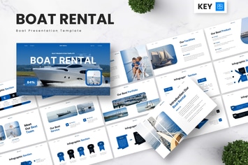 Boat Rental - Boat Keynote Templates