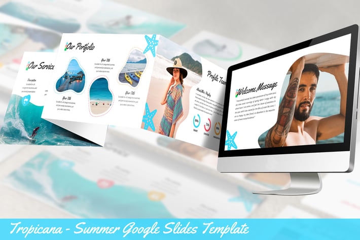 Tropicana - Summer Google Slides Template