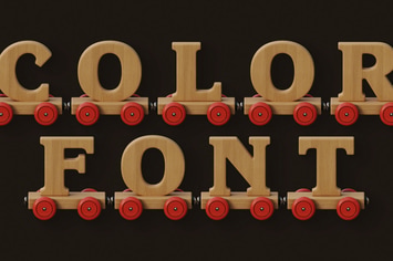 Wooden Train - Color SVG Font