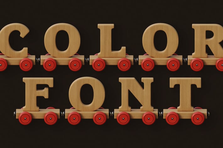 Wooden Train - Color SVG Font