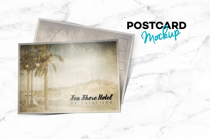 Postcard Landscape Mockup