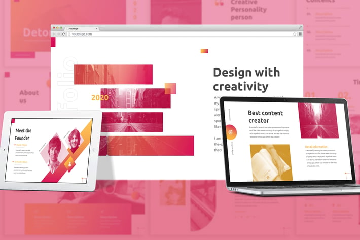 Detone - DuoTone Google Slides Template