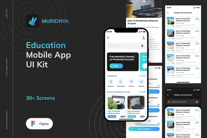 Ngajarin - Education Mobile UI Kit