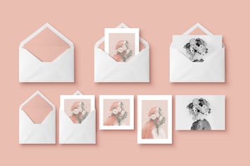 Mockup - Greeting Cards & Envelope