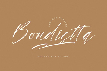 Bondistta Modern Script Font