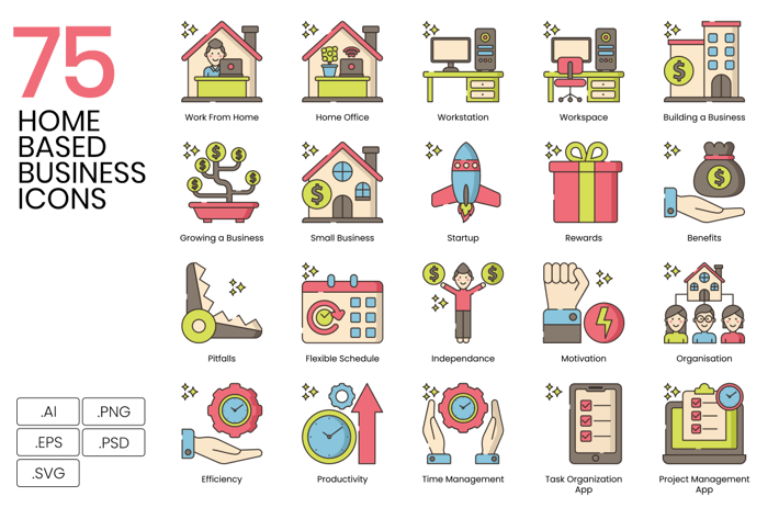 Home-Based Business Icons