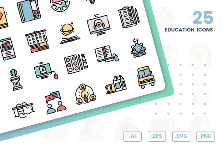 Educational Icons Set